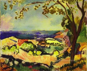 landscape Painting - Sea at Collioure landscape 1906 abstract fauvism Henri Matisse